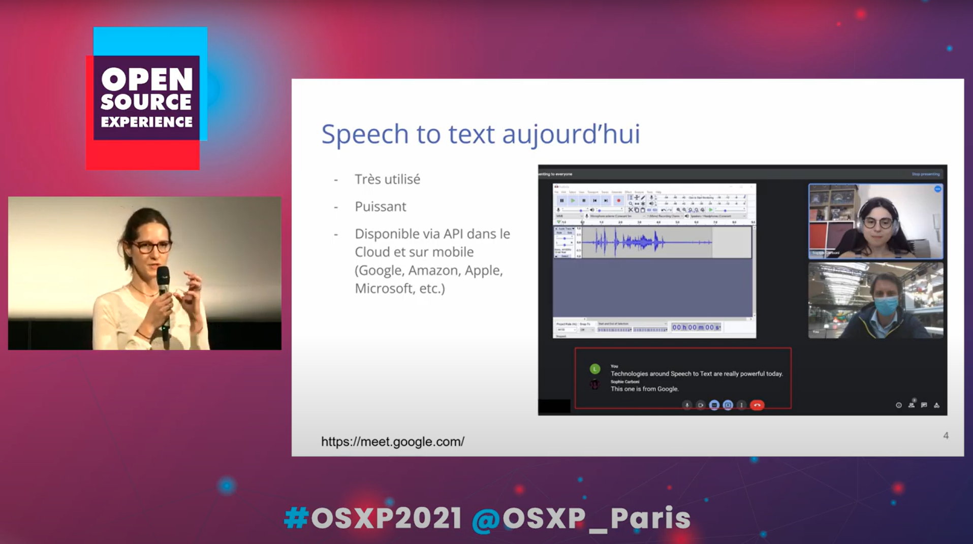 From voice to text, the power of the Open Source ecosystem - return on the OSXP conference